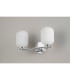 Tivoli Short Arm Wall Light 2 Light G9 IP44 Polished Chrome/Opal Smooth Tubular Glass-8