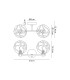 Tivoli Short Arm Wall Light 2 Light G9 IP44 Brass Gold/Clear Waved Round Glass-2