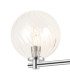 Tivoli Short Arm Wall Light 2 Light G9 IP44 Polished Chrome/Clear Swirl Round Glass-5