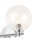 Tivoli Short Arm Wall Light 2 Light G9 IP44 Polished Chrome/Clear Swirl Round Glass-7