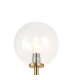 Tivoli Tall Arm Wall Light 1 Light G9 IP44 Brass Gold/Clear Smooth Round Glass-5
