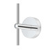 Tivoli Tall Arm Wall Light 1 Light G9 IP44 Polished Chrome/Smoke Smooth Round Glass-6