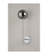 Tivoli Tall Arm Wall Light 1 Light G9 IP44 Polished Chrome/Smoke Smooth Round Glass-7
