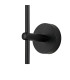 Tivoli Tall Arm Wall Light 1 Light G9 IP44 Satin Black/Opal Smooth Round Glass-6