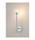 Tivoli Tall Arm Wall Light 1 Light G9 IP44 Polished Chrome/Clear Ribbed Round Glass-3