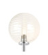 Tivoli Tall Arm Wall Light 1 Light G9 IP44 Polished Chrome/Clear Ribbed Round Glass-5