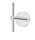 Tivoli Tall Arm Wall Light 1 Light G9 IP44 Polished Chrome/Clear Ribbed Round Glass-6