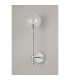 Tivoli Tall Arm Wall Light 1 Light G9 IP44 Polished Chrome/Clear Ribbed Round Glass-7