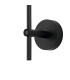 Tivoli Tall Arm Wall Light 1 Light G9 IP44 Satin Black/Grey Round Marble Effect Glass-6