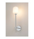 Tivoli Tall Arm Wall Light 1 Light G9 IP44 Polished Chrome/Opal Smooth Tubular Glass-3