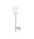 Tivoli Tall Arm Wall Light 1 Light G9 IP44 Polished Chrome/Opal Smooth Tubular Glass-4