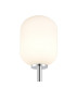 Tivoli Tall Arm Wall Light 1 Light G9 IP44 Polished Chrome/Opal Smooth Tubular Glass-5