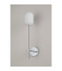 Tivoli Tall Arm Wall Light 1 Light G9 IP44 Polished Chrome/Opal Smooth Tubular Glass-7