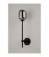 Tivoli Tall Arm Wall Light 1 Light G9 IP44 Satin Black/Smoke Smooth Tubular Glass-7