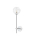 Tivoli Tall Arm Wall Light 1 Light G9 IP44 Polished Chrome/Clear Dune Effect Round Glass-4