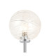 Tivoli Tall Arm Wall Light 1 Light G9 IP44 Polished Chrome/Clear Dune Effect Round Glass-5