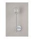 Tivoli Tall Arm Wall Light 1 Light G9 IP44 Polished Chrome/Clear Dune Effect Round Glass-7