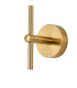 Tivoli Tall Arm Wall Light 1 Light G9 IP44 Brass Gold/Clear Waved Round Glass-7