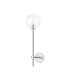 Tivoli Tall Arm Wall Light 1 Light G9 IP44 Polished Chrome/Clear Swirl Round Glass-4