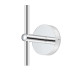 Tivoli Tall Arm Wall Light 1 Light G9 IP44 Polished Chrome/White Two-Tone Snow Specks Round Glass-6