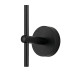 Tivoli Tall Arm Wall Light 1 Light G9 IP44 Satin Black/Opal Round Segment Glass-6