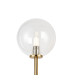 Tivoli Tall Arm Wall Light 2 Light G9 IP44 Brass Gold/Clear Smooth Round Glass-7