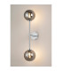 Tivoli Tall Arm Wall Light 2 Light G9 IP44 Polished Chrome/Smoke Smooth Round Glass-3
