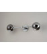Tivoli Tall Arm Wall Light 2 Light G9 IP44 Polished Chrome/Smoke Smooth Round Glass-12