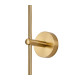 Tivoli Tall Arm Wall Light 2 Light G9 IP44 Brass Gold/Amber Ribbed Round Glass-8