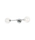 Tivoli Tall Arm Wall Light 2 Light G9 IP44 Polished Chrome/Clear Ribbed Round Glass-5