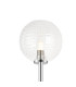 Tivoli Tall Arm Wall Light 2 Light G9 IP44 Polished Chrome/Clear Ribbed Round Glass-7