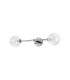 Tivoli Tall Arm Wall Light 2 Light G9 IP44 Polished Chrome/Clear Ribbed Round Glass-9
