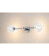 Tivoli Tall Arm Wall Light 2 Light G9 IP44 Polished Chrome/Clear Ribbed Round Glass-11