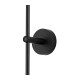 Tivoli Tall Arm Wall Light 2 Light G9 IP44 Satin Black/Smoke Ribbed Round Glass-8
