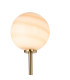 Tivoli Tall Arm Wall Light 2 Light G9 IP44 Brass Gold/Brown Round Marble Effect Glass-7