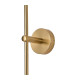 Tivoli Tall Arm Wall Light 2 Light G9 IP44 Brass Gold/Brown Round Marble Effect Glass-8