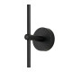 Tivoli Tall Arm Wall Light 2 Light G9 IP44 Satin Black/Grey Round Marble Effect Glass-8