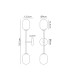 Tivoli Tall Arm Wall Light 2 Light G9 IP44 Polished Chrome/Opal Smooth Tubular Glass-2