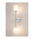 Tivoli Tall Arm Wall Light 2 Light G9 IP44 Polished Chrome/Opal Smooth Tubular Glass-3