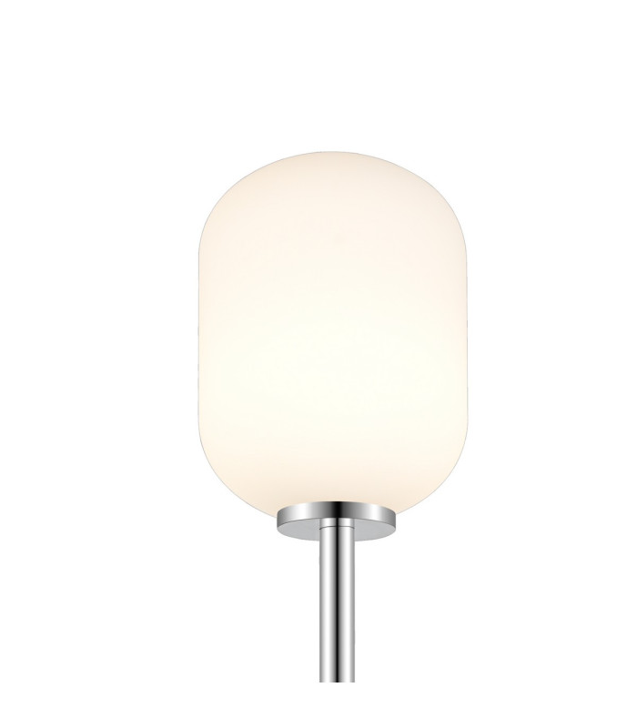 Tivoli Tall Arm Wall Light 2 Light G9 IP44 Polished Chrome/Opal Smooth Tubular Glass-7