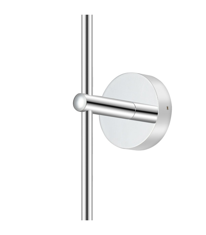 Tivoli Tall Arm Wall Light 2 Light G9 IP44 Polished Chrome/Opal Smooth Tubular Glass-8
