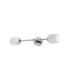 Tivoli Tall Arm Wall Light 2 Light G9 IP44 Polished Chrome/Opal Smooth Tubular Glass-9