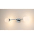 Tivoli Tall Arm Wall Light 2 Light G9 IP44 Polished Chrome/Opal Smooth Tubular Glass-11