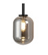 Tivoli Tall Arm Wall Light 2 Light G9 IP44 Satin Black/Smoke Smooth Tubular Glass-6