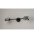 Tivoli Tall Arm Wall Light 2 Light G9 IP44 Satin Black/Smoke Smooth Tubular Glass-12