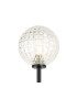 Tivoli Tall Arm Wall Light 2 Light G9 IP44 Satin Black/Clear Cross Pattern Round Glass-7