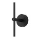 Tivoli Tall Arm Wall Light 2 Light G9 IP44 Satin Black/Clear Cross Pattern Round Glass-8