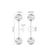 Tivoli Tall Arm Wall Light 2 Light G9 IP44 Polished Chrome/Clear Dune Effect Round Glass-2
