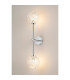 Tivoli Tall Arm Wall Light 2 Light G9 IP44 Polished Chrome/Clear Dune Effect Round Glass-3