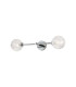 Tivoli Tall Arm Wall Light 2 Light G9 IP44 Polished Chrome/Clear Dune Effect Round Glass-5